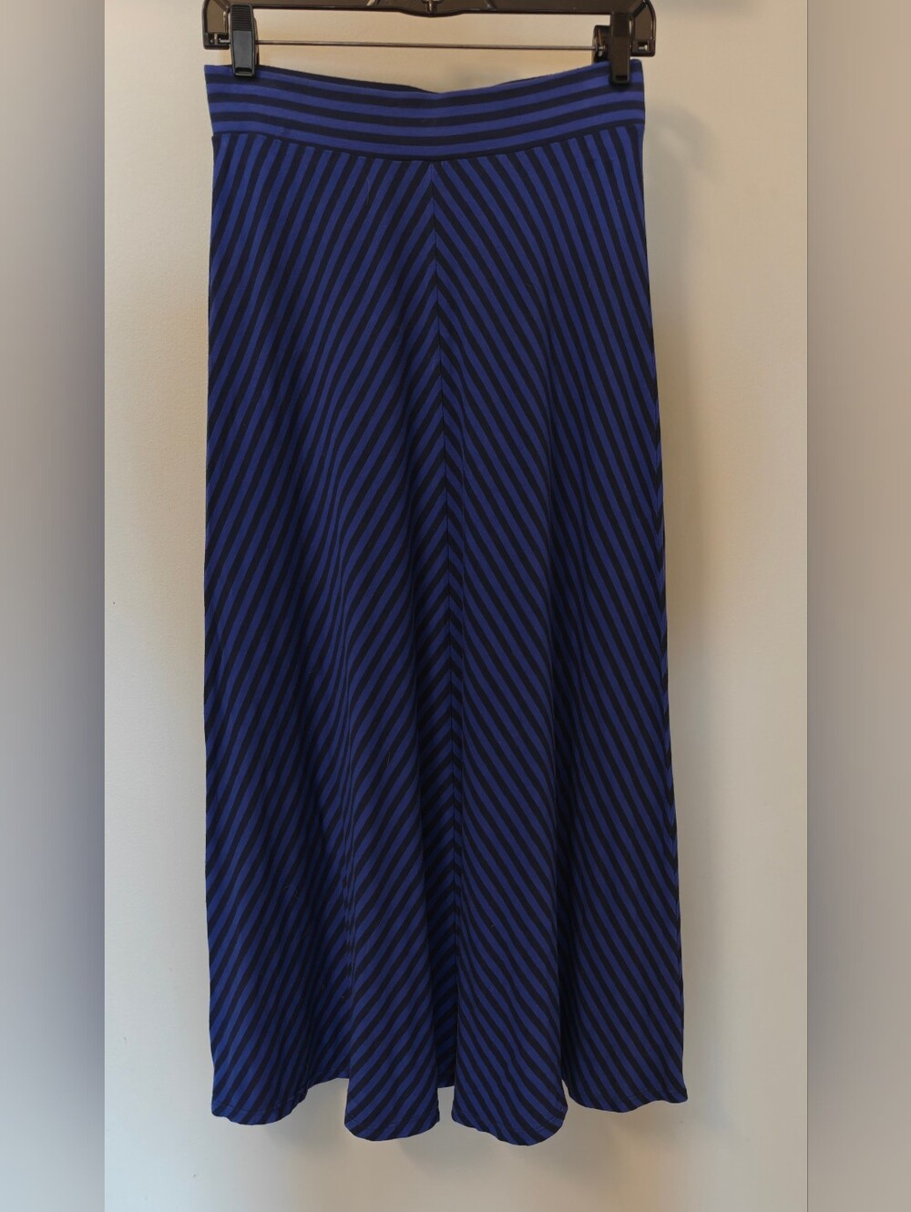 Cat & Jack Blue/Black Striped Maxi Skirt Size XL 14/16 Fits Women Size S/M